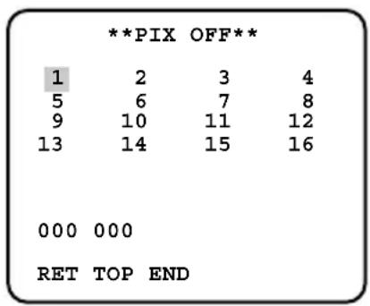 PANASONIC WVCL930 - Pixel compensation [PIX OFF] - 2