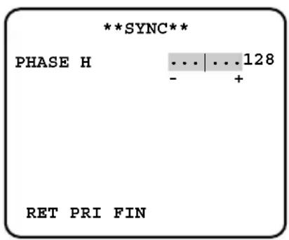 PANASONIC WVCL930 - Réglage de phase en mode de verrouilleur de synchronisation VS (VS) - 2