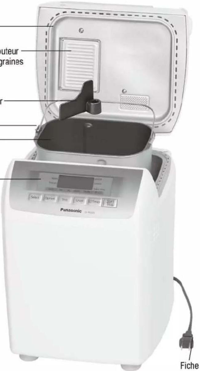 PANASONIC SDRD250 - Distributeur de fruits secs/graines - 2