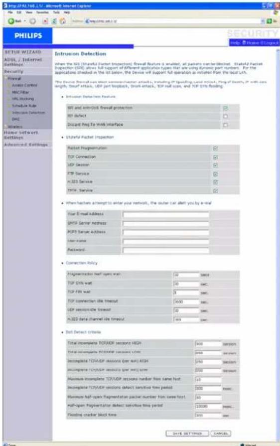 PHILIPS CGA5722 - Detection d'intrusion/Intrusion Detection: - 1