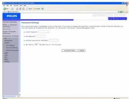 PHILIPS CGA7740N - Configuration de mot de passer / Password Settings - 1