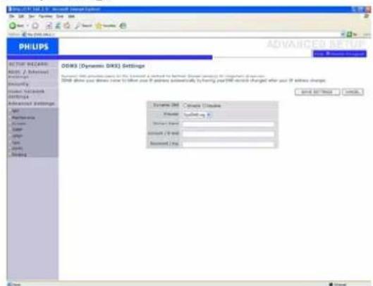 PHILIPS CGA7740N - Configuration DDNS (DNS dynamique) / DDNS (Dynamic DNS) settings - 1