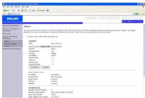 PHILIPS CGA7740N - Pages Web de configuration de réseau local - 1