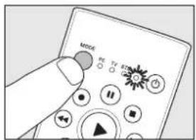 PHILIPS Multimedia Remote Control - Stille inn fjernkontrollen manuelt - 4