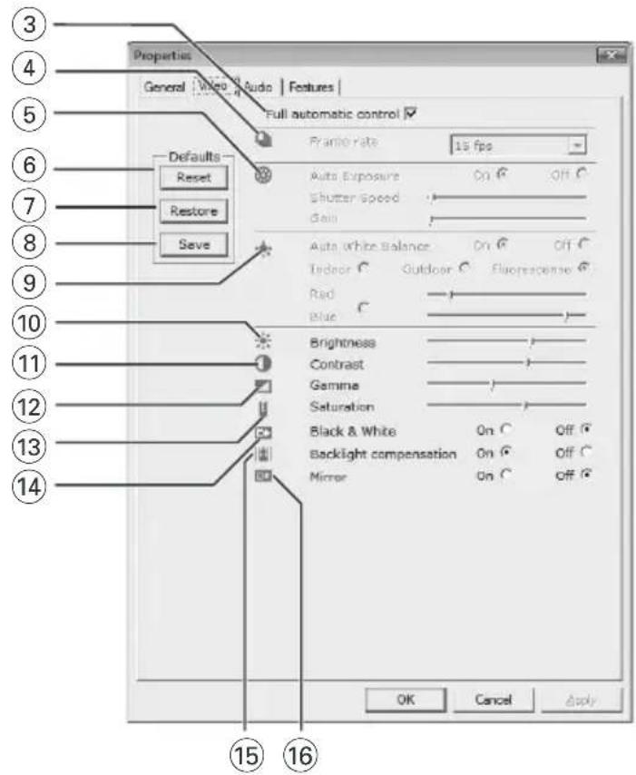PHILIPS SPC530NC - Réglages d'image - 1
