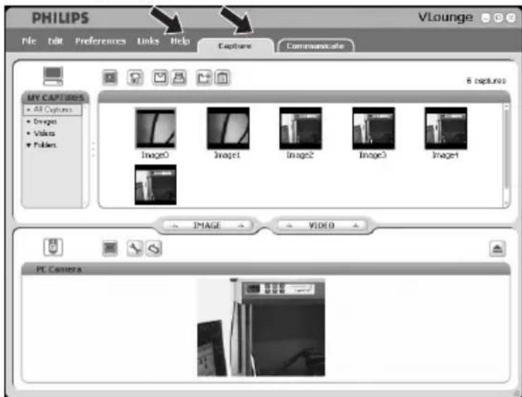PHILIPS SPC325NC - Utilisation des applications - 1