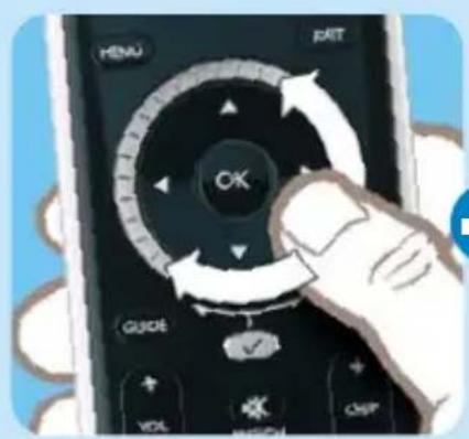 MENU EXIT OK GUIDE VOL CHIP
