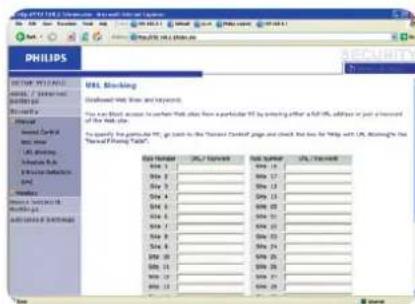 PHILIPS SNA6500 - Blocage des URL - 1