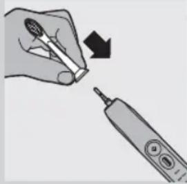 PHILIPS SPA3250 - Attaching the brush head - 1