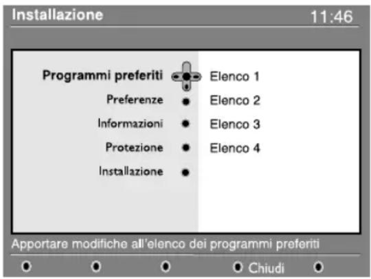 PHILIPS 32PFL7532D - Elenco programmi preferiti - 1