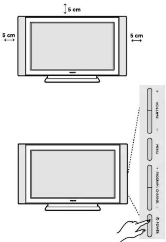 PHILIPS 32PFL7532D - Installazione del televisore - 1