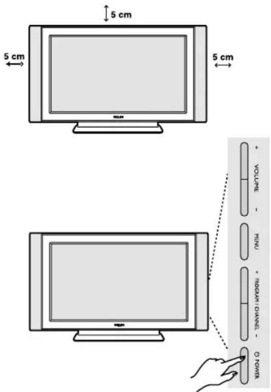 PHILIPS 32PFL7532D - Instalación del televisor - 1
