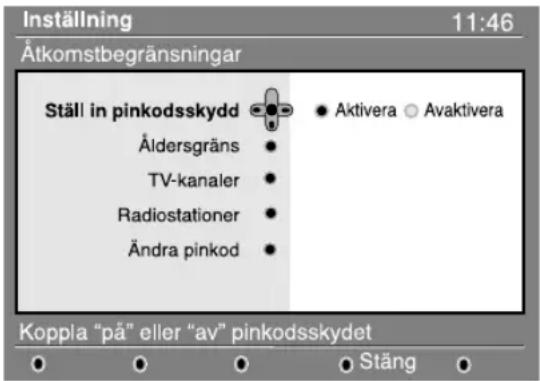 PHILIPS 32PFL7532D - Åtkomstbegränsningar - 1