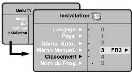 PHILIPS 32PFL7532D - Classement des programmes - 1