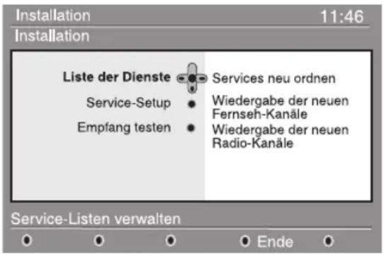 PHILIPS 32PFL7532D - Umordnen der Services - 1