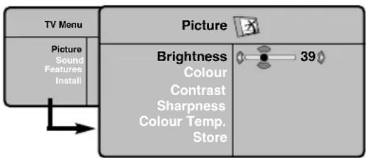 PHILIPS 32PFL7532D - Picture settings - 1