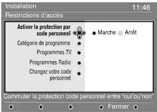 PHILIPS 32PFL7532D - Restrictions d'accès - 1
