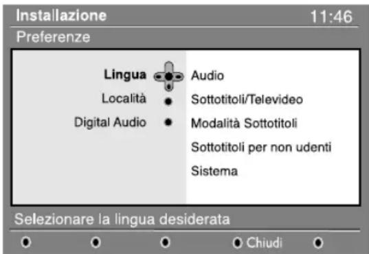 PHILIPS 32PFL7532D - Preferenze lingua e località - 1