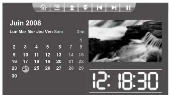 Hanns.G SD80ZGMN - Calendrier mensuel : - 1