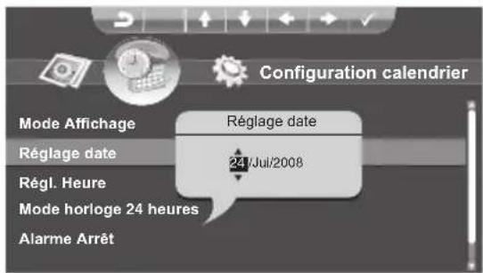 Hanns.G SD80ZGMN - Réglage date : - 2