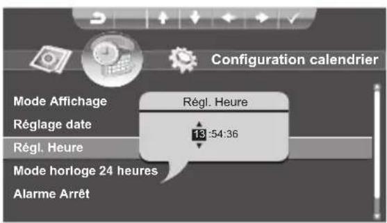 Hanns.G SD80ZGMN - Réglage heure : - 2