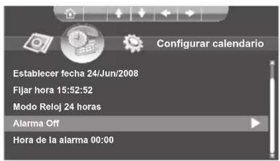 Hanns.G SD80ZGMN - Activar y desactivar la alarma - 1