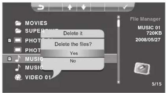 Hanns.G SD80ZGMN - Deleting Files - 2