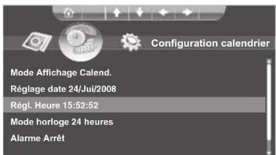 Hanns.G SD80ZBMW - Réglage heures : - 1