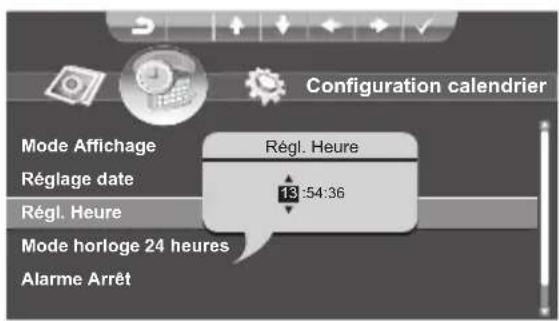 Hanns.G SD80ZBMW - Réglage heures : - 2