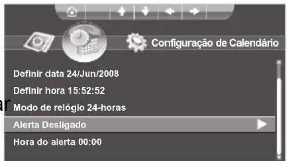 Hanns.G SD80ZBMW - Ligar/Desligar o alerta - 1