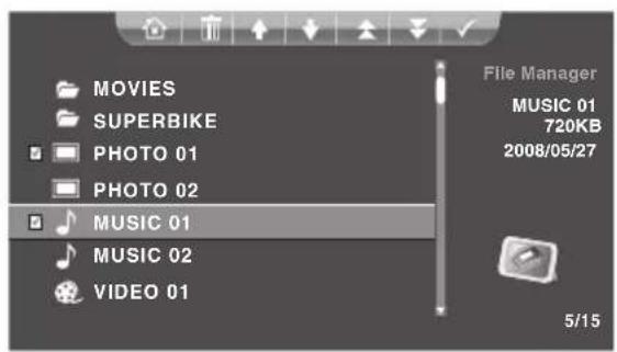 Hanns.G SD80ZBMW - Deleting Files - 1
