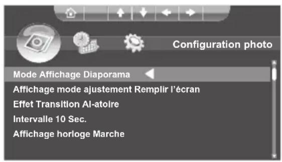 Hanns.G SD80ZBMW - Configuration du Mode d'affichage Photo - 1