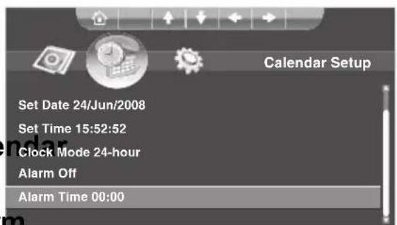 Hanns.G SD80ZBMW - Setting the Alarm - 1