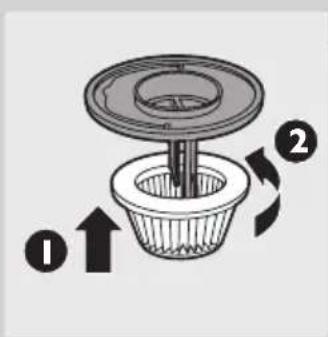 PHILIPS SHE9503 - Den Staubbeutelhalter und den Staubbeutel austauschen - 4