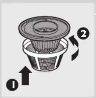 PHILIPS SHE9503 - Remplacement des filtres intérieur et extérieur - 5