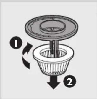 PHILIPS SHE9503 - Den Staubbeutelhalter und den Staubbeutel austauschen - 3