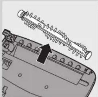 PHILIPS SHE9503 - Die Bürstenrolle herausnehmen - 2