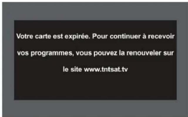 PHILIPS DSR5020 - Messages carte TNTSAT - 2