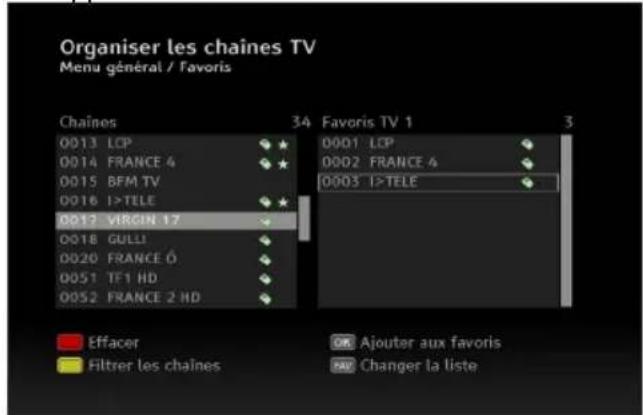 PHILIPS DSR5020 - Créer une liste de favoris - 2