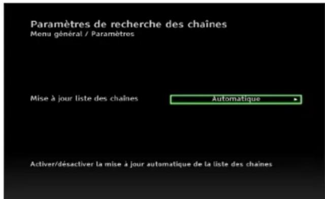 PHILIPS DSR5020 - Paramètres de recherche des chaînes - 1