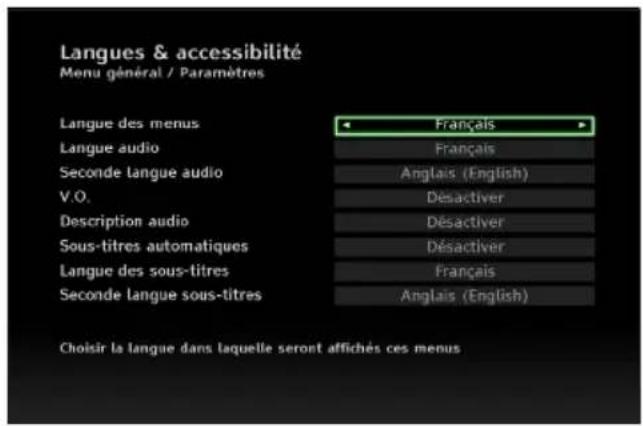 PHILIPS DSR5020 - Langues &amp; accessibilité - 1