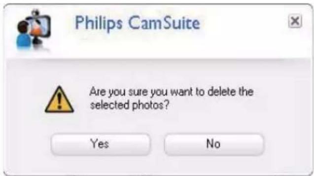 PHILIPS SPZ3000 - Suppressions de photos/videos de la galerie - 1