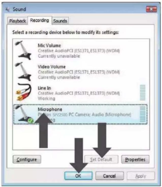 PHILIPS SPZ2500 - Le microphone de ma webcam Philips SPZ2500 ou de mon casque ne fonctionne pas (correctement). Que dois-je faire ? - 2