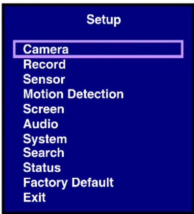 Lorex L208D251 - Menu Navigation Controls - 3