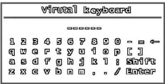 Lorex L208D251 - Using the Virtual Keyboard - 1