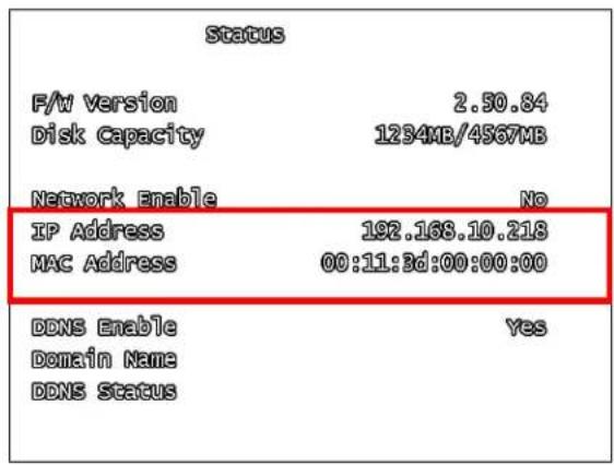Lorex L208D251 - IP &amp; MAC Address (Step #2) - 1