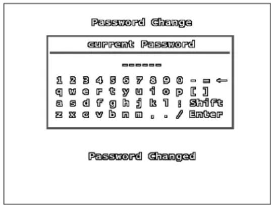 Lorex L208D251 - password CHANGE SUBMENU - 1