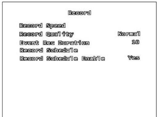 Lorex L208D251 - CONFIGURACION DE LA GRABACION - 1