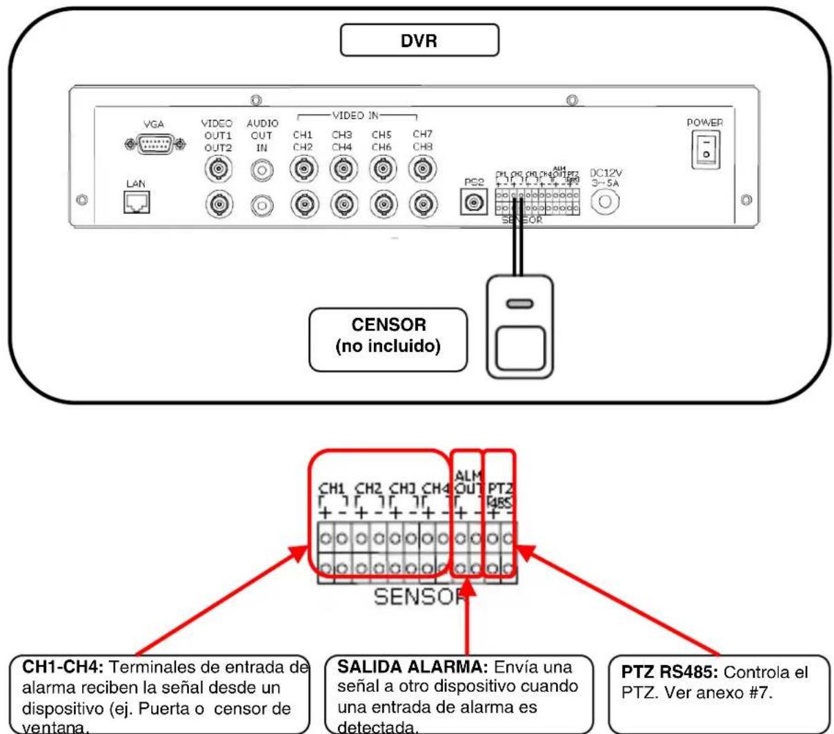 Lorex L208D251 - Instalación del censor - 1