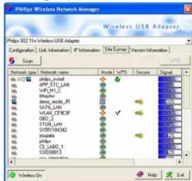 PHILIPS CCU7740N - Onglet Résseau sans fil - 1